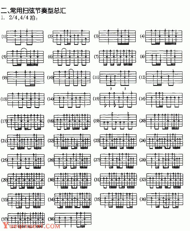 常用节奏型